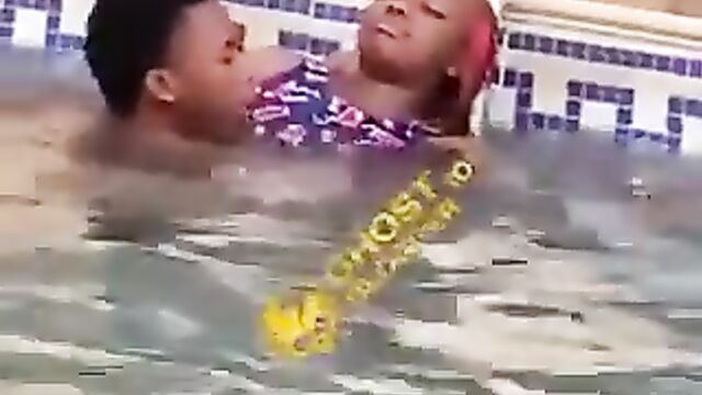 2 Horny Nigerian University Students Caught Having Sex In The Pool In Public
