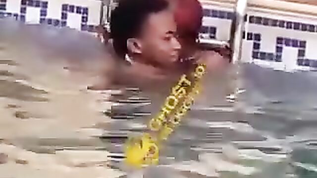 2 Horny Nigerian University Students Caught Having Sex In The Pool In Public - 5 image