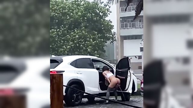 Brazilian Girl Caught Urinating In Public