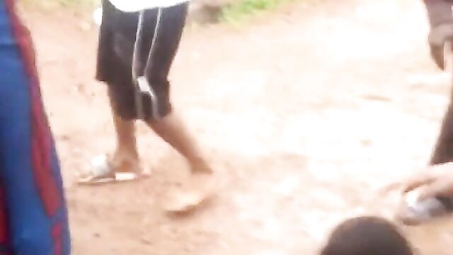 Nigerian Girl With Small Breasts Stripped Naked In Public For Alleged Kidnapping - 1 image