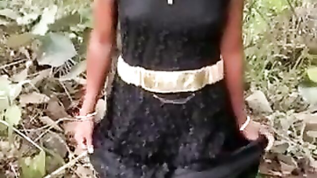 Hairy Pussy And Boobs Out In Public As Asian Beauty Queen Is Made To Strip Naked On A Farm For Allegedly Stealing - 1 image