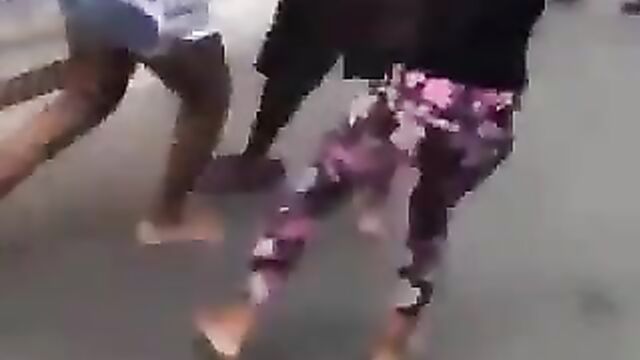 Housewife With Big Ass Gets Stripped Naked In Public While Fighting Side Chick Over Cheating Husband - 3 image