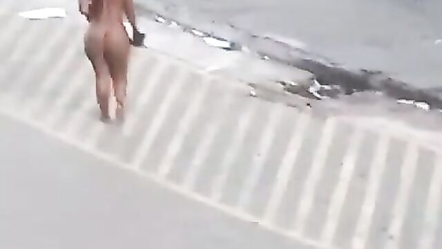 Mzansi Girl With Big Ass Caught Naked In Public - Part 2 - 4 image