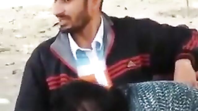 Indian University Student Caught Squeezing Girlfriend's Breasts And Receiving Blow Job In Public - 4 image