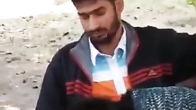 Indian University Student Caught Squeezing Girlfriend's Breasts And Receiving Blow Job In Public - 5 image