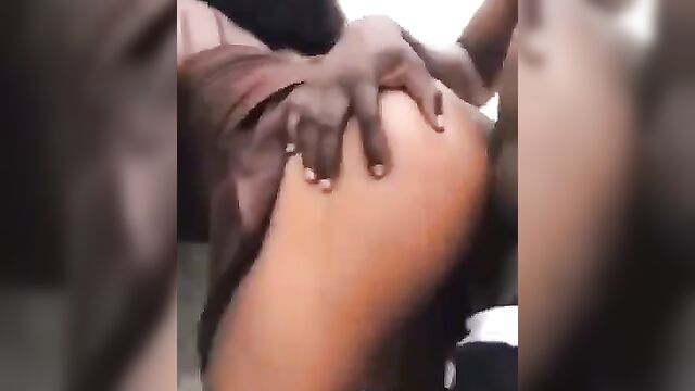 Crazy Couple Caught Having Sex Outdoors In Public - 2 image