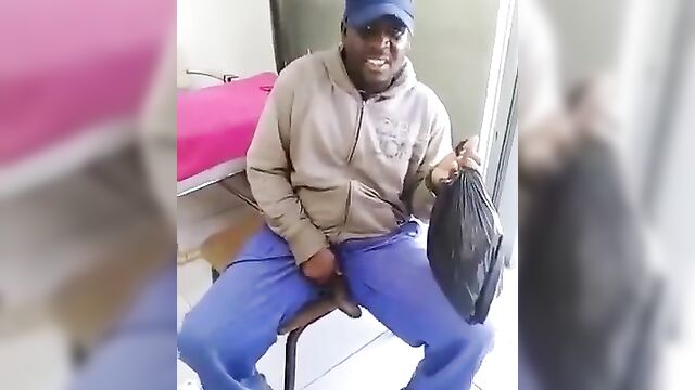 Black Man With Big Dick Caught Masturbating In Public