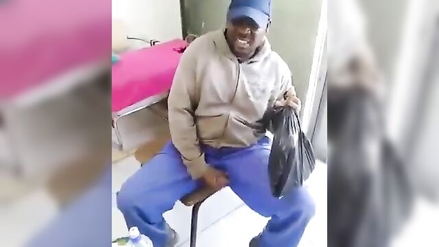 Black Man With Big Dick Caught Masturbating In Public - 2 image