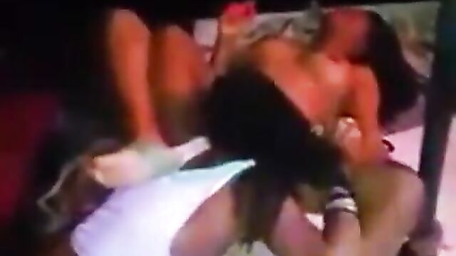 Pussy, Big Ass And Big Breasts On Display As Naked Strippers Play With Boobs And Eat Pussy In Public To Entertain Guests At A Party - 3 image