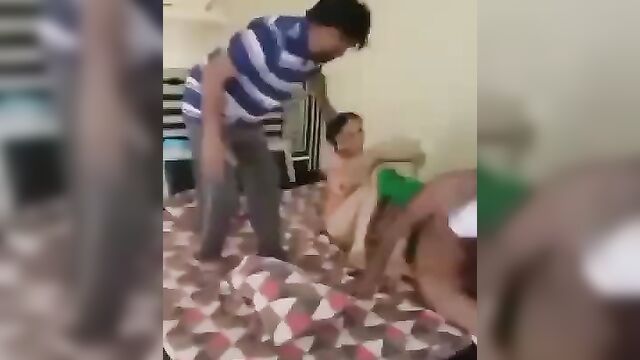 Husband Caught Cheating Wife Naked In Bed With Another Dude And Beat Her In Public