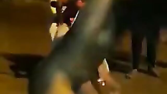 Pussy Exposed As African Woman With Small Breasts Strips Naked And Runs Mad In Public, Fingering Herself And Showing Her Toto To Passersby