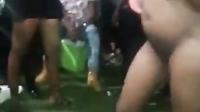 Pussy, Boobs And Ass On Display As Naked African Woman With Big Breasts Gets Caught Doing It In Public Without Shame! - 3 image