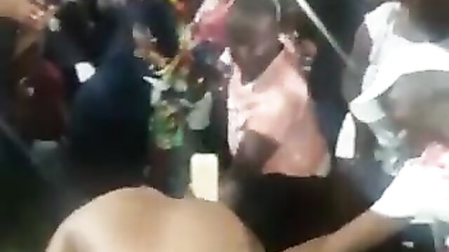 Pussy, Boobs And Ass On Display As Naked African Woman With Big Breasts Gets Caught Doing It In Public Without Shame! - 5 image