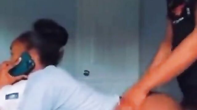 2 Naughty Naked Students Caught Making Sex Tape After School - 1 image