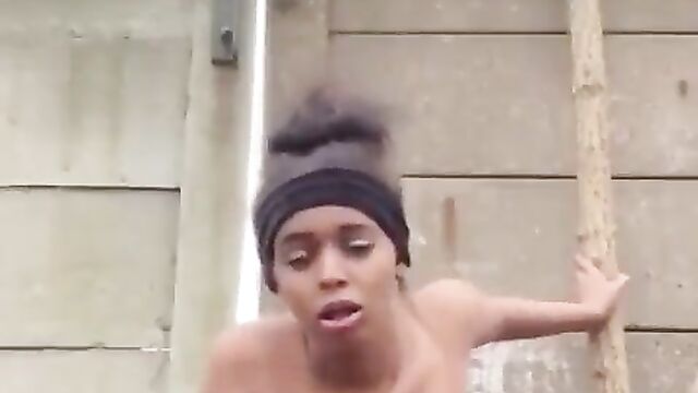 Corrupt College Student With Big Breasts Caught Having Sex In Public - 1 image