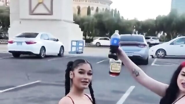 2 Thots Showing Their Breasts In Public In America