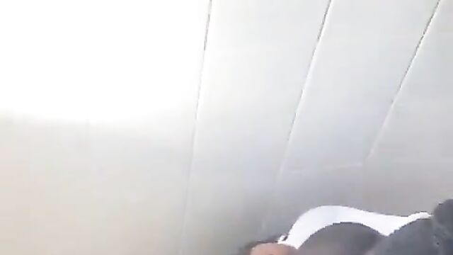 Nigerian Student With Sweet Nipples And Her Boyfriend Caught Having Sex In The Toilet (Full Video 18+) - 4 image