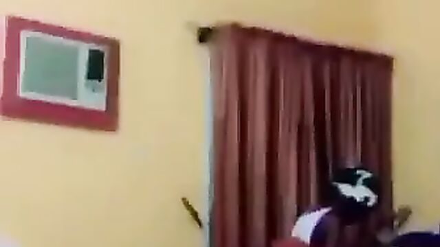 School Girl Getting Fucked In Boyfriend's Room While His Friends Watch