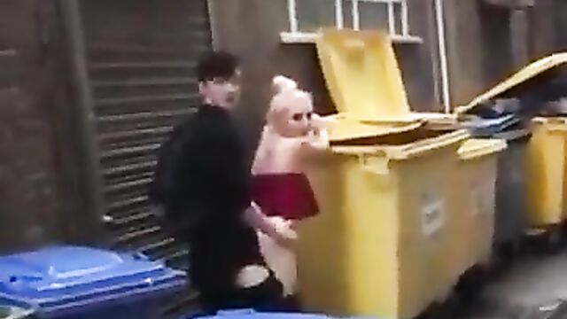 Couple Caught Red-handed Having Sex In An Alley In Public