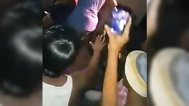 Black Whore Dancing With No Panties In Public, Showing Toto And Nyash - 1 image