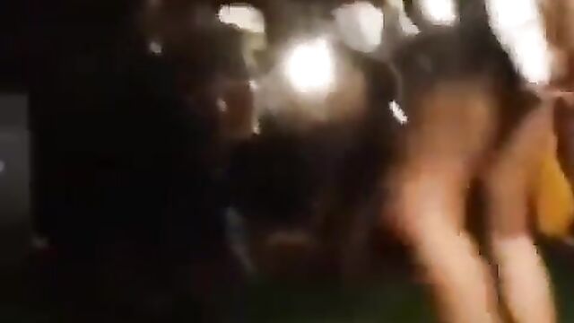 No Panties: Mzansi Girl Dancing Without Panties, Showing Her Naked Ass And Pussy In Public At A Party - 1 image