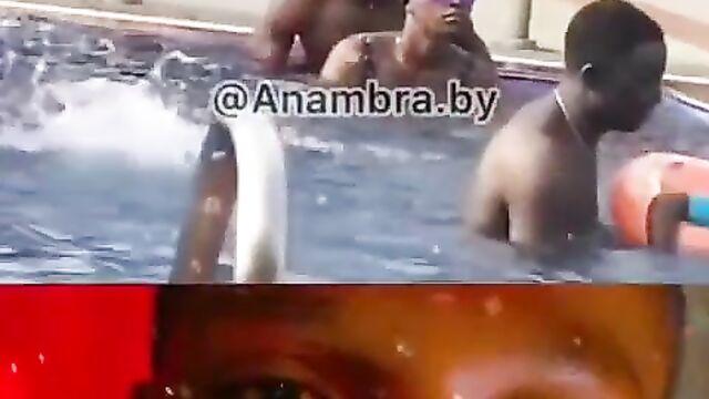 Lagos Boy Having Sex With Girlfriend In The Pool In Public