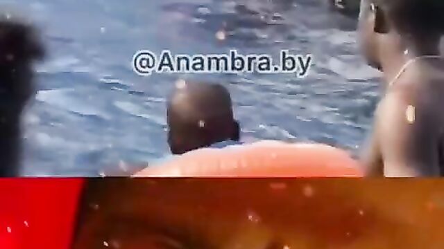 Lagos Boy Having Sex With Girlfriend In The Pool In Public - 5 image