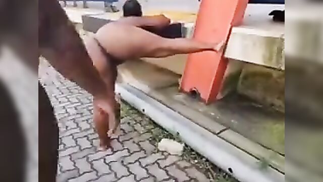 Mzansi Married Man Caught Fucking Naked Whore With Big Bootie Doggy Style In Public - 6 image