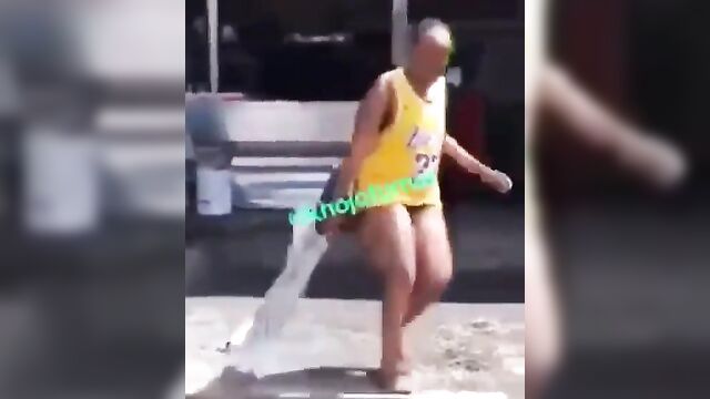 Ass Exposed As Ghanaian Whore Strips Naked And Runs Mad In Public Video Leaked - 5 image