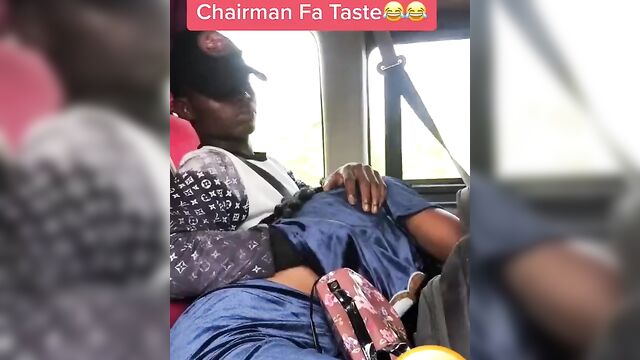 Gangster Squeezing Breasts And Receiving Blow Job Inside Tro Tro Bus In Public