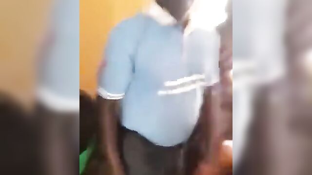 Black Office Manager Caught Fucking Student Intern - 1 image