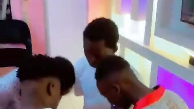 Guy Squeezing Breasts In Public In Crazy Nigerian Game Party - 4 image