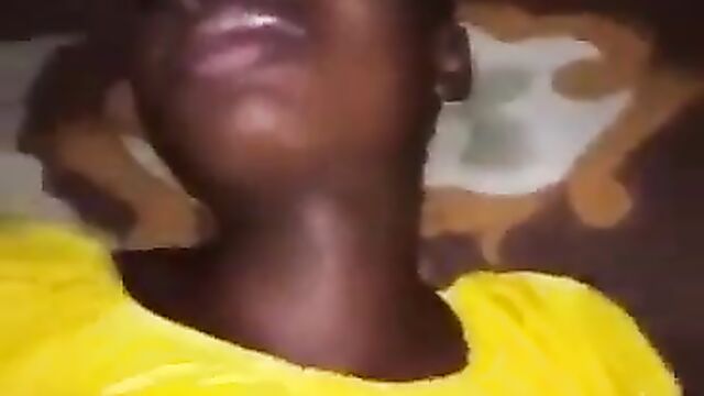 African Sugar Daddy Fucking School Girl And Pressing And Squeezing Her Breasts After Buying A New Phone For Her - 5 image