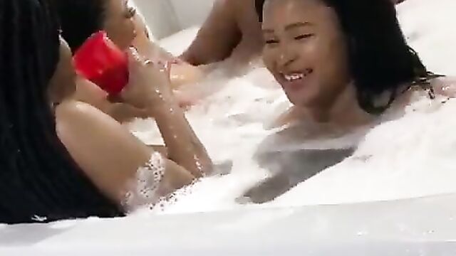 Crazy Nigerian African Jacuzzi Sex Party With Girls With Big Breasts - 1 image