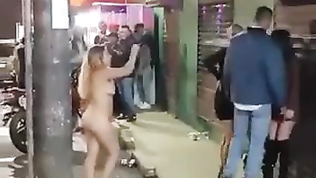Wife Stripped Naked In Public To Pay Him Back, After She Caught Cheating Husband At A Strip Club! - 5 image