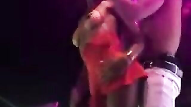 Naked African Girl Showing Her Breasts At A Music Show In Public - Part 1 - 3 image
