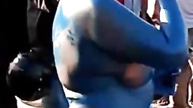 'Blue' Naked African Mad Woman With Big Breasts And Big Nyash Caught In Public In South Africa - Part 2