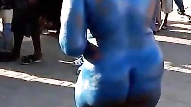 'Blue' Naked African Mad Woman With Big Breasts And Big Nyash Caught In Public In South Africa - Part 2 - 3 image