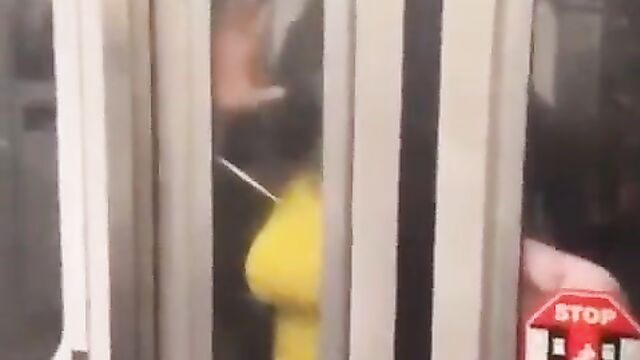 Doggy Sex In Public On A Subway