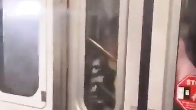 Doggy Sex In Public On A Subway - 4 image