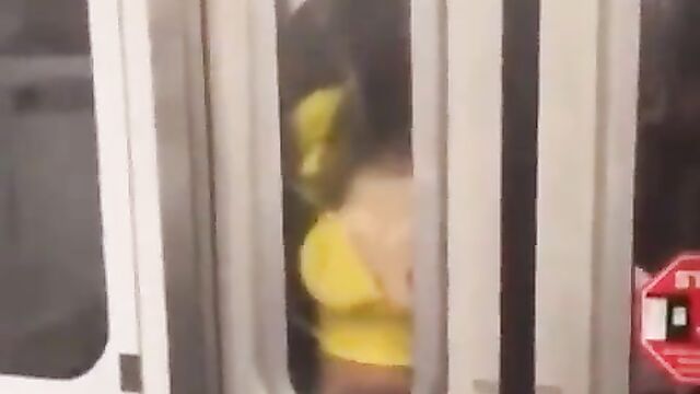 Doggy Sex In Public On A Subway - 5 image