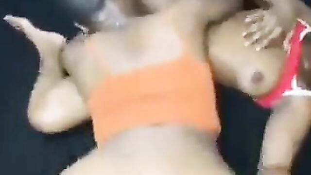 Big Booty Students Threesome Doggy Sex Tape - 1 image