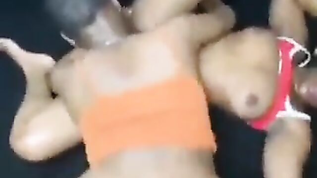 Big Booty Students Threesome Doggy Sex Tape - 4 image