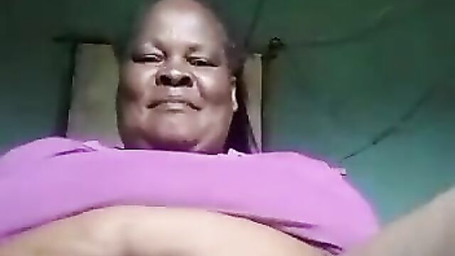 Crazy old grandma showing pussy in public