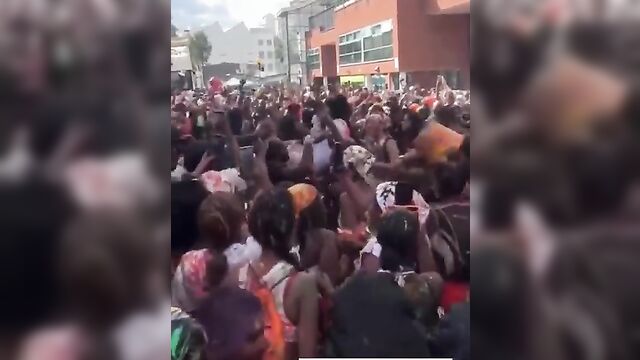Black Man Eating Ass In Public At A Festival - 4 image