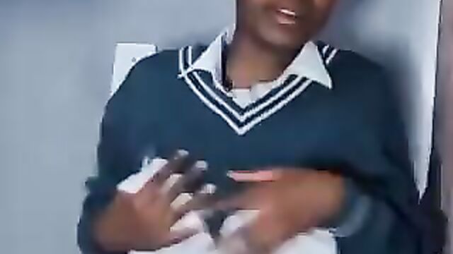 School Girl Flashing Her Breasts For Her Boyfriend In Public (Full Video 18+) - 3 image