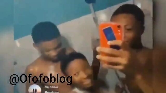 Naughty Naked SHS Students Bathroom Sex Tape - 3 image