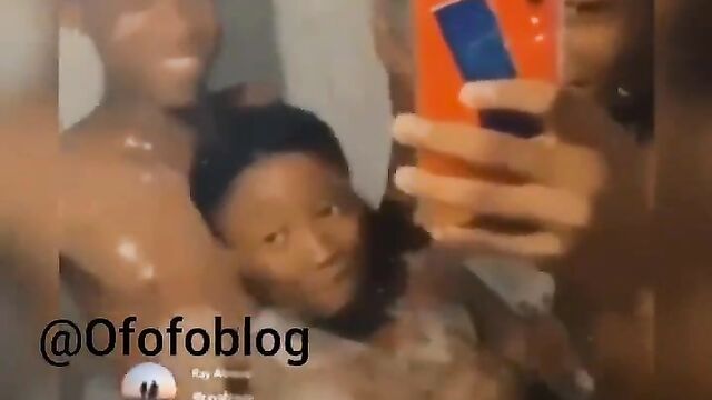 Naughty Naked SHS Students Bathroom Sex Tape - 4 image
