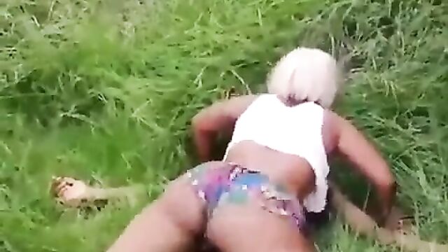 Mzansi Woman With Big Nyash Having Sex In The Bush In Public