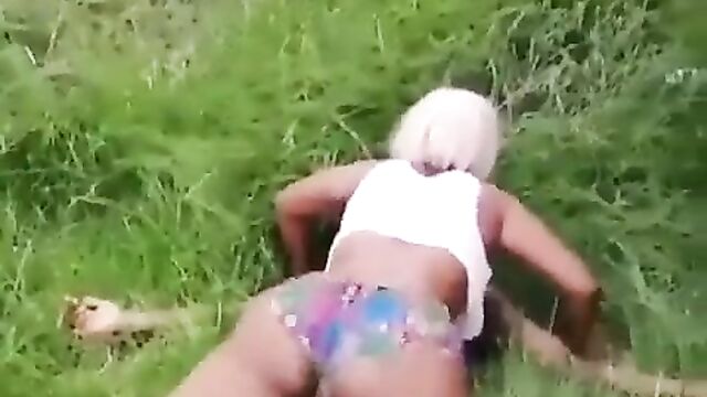 Mzansi Woman With Big Nyash Having Sex In The Bush In Public - 3 image